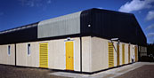Enterprise sectional concrete building system built by Leofic Building Systems